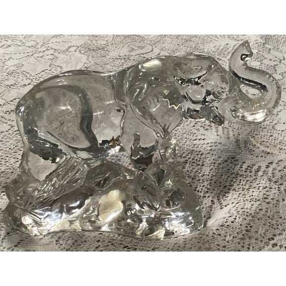 Crystal ELEPHANT Wonders of the Wild Made in Germany 5.5" Tall x 7” Wide - Picture 7 of 9